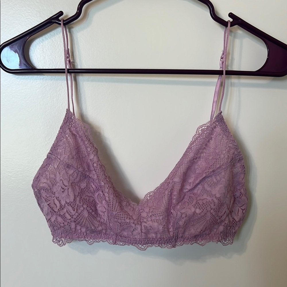 Free People Purple Lace Bralette Intimates